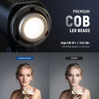 Neewer （10103775）MS150C RGB LED VIDEO LIGHT WITH APP CONTROL (UK) _ black